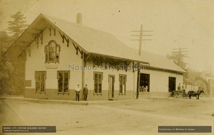 Postcard: Peterboro station